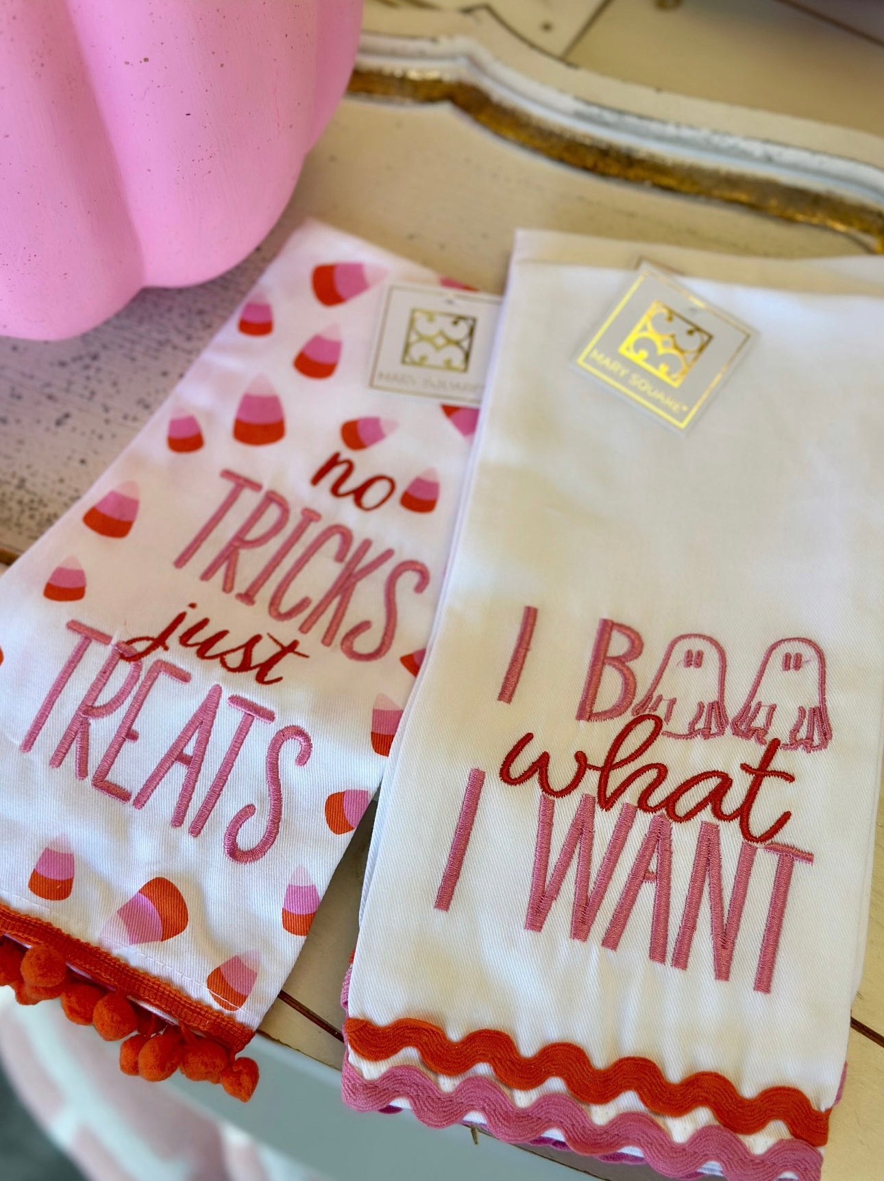 No Tricks Just Treats Hand Towel