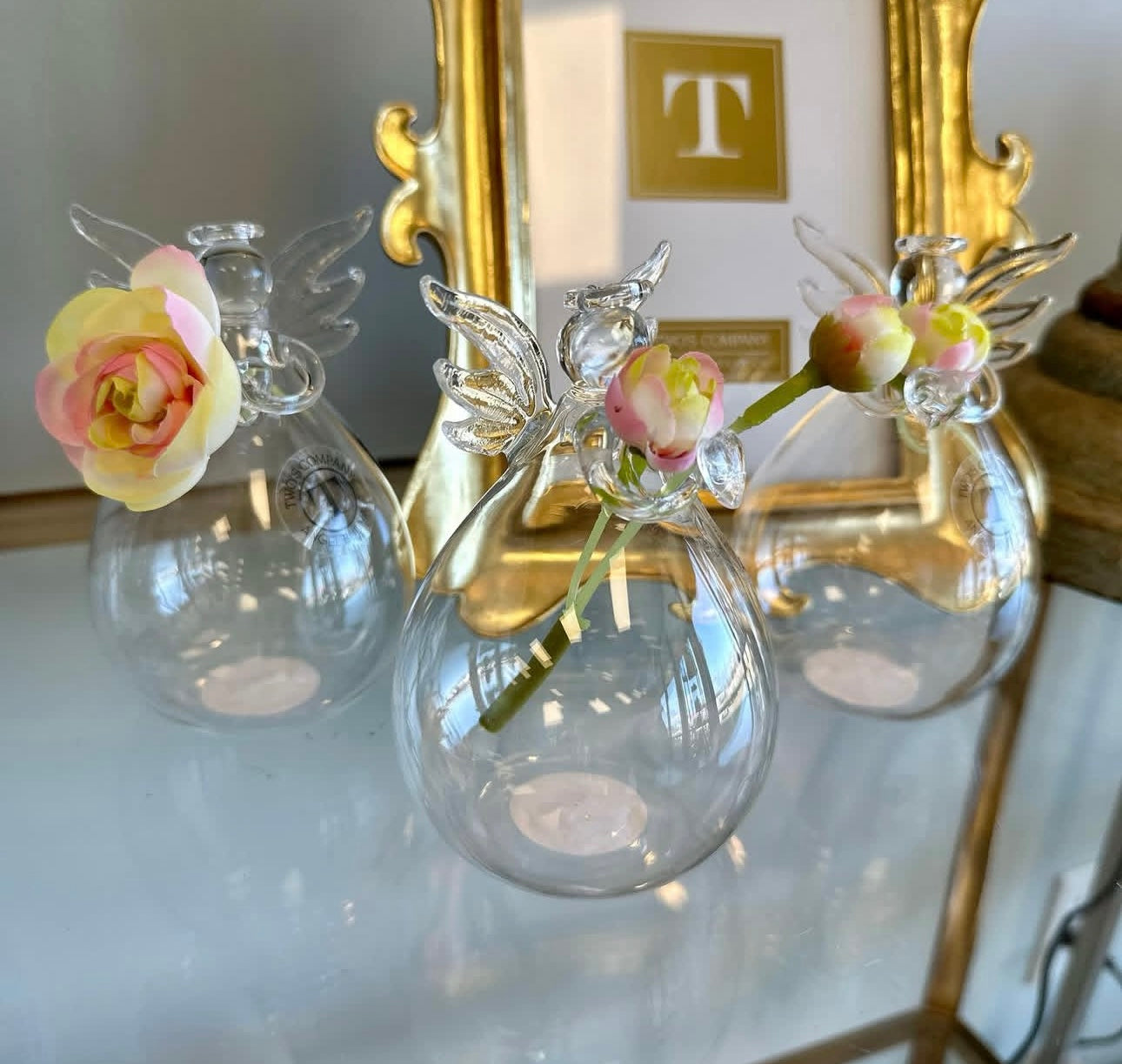 Two's Company Angel Bud Vase