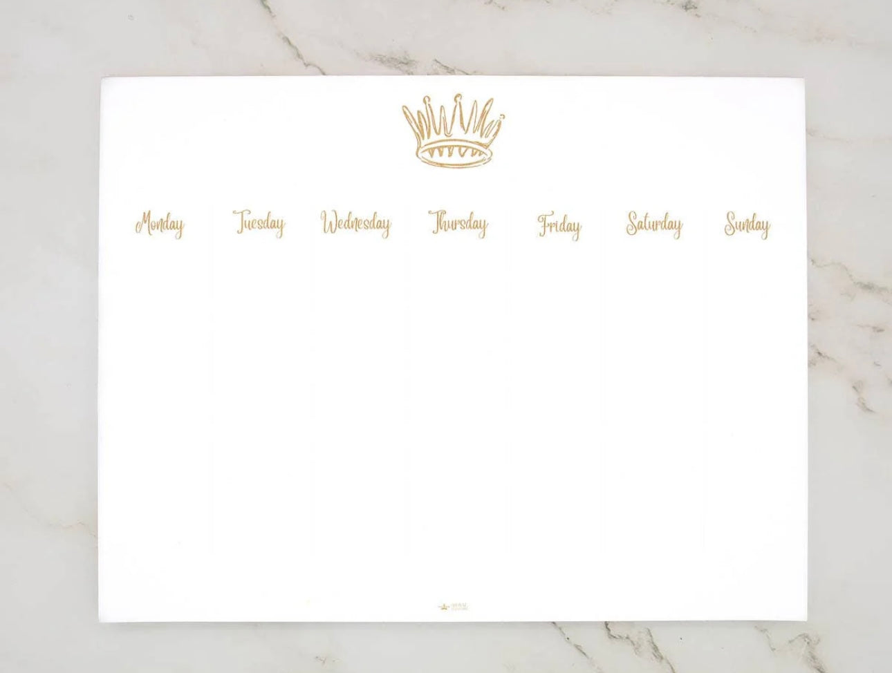 The Royal Standard La Couronne Weekly Planner