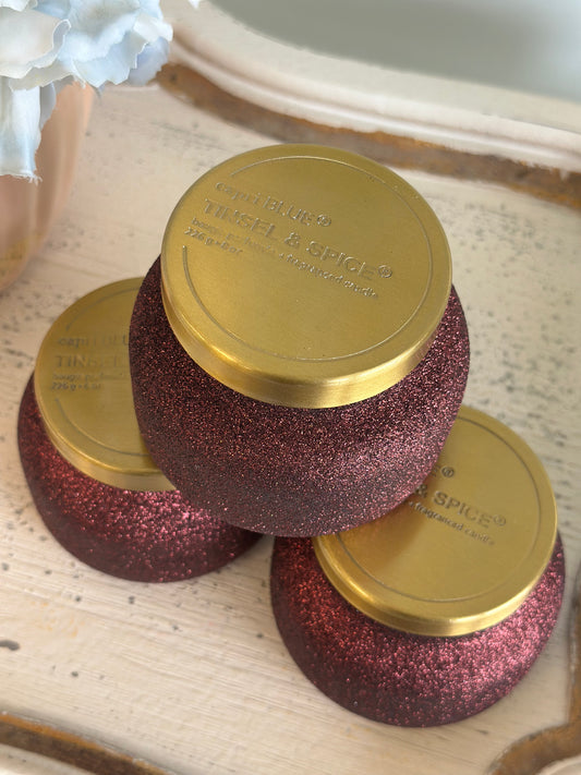 Capri Blue 8 oz. Tinsel & Spice Candle