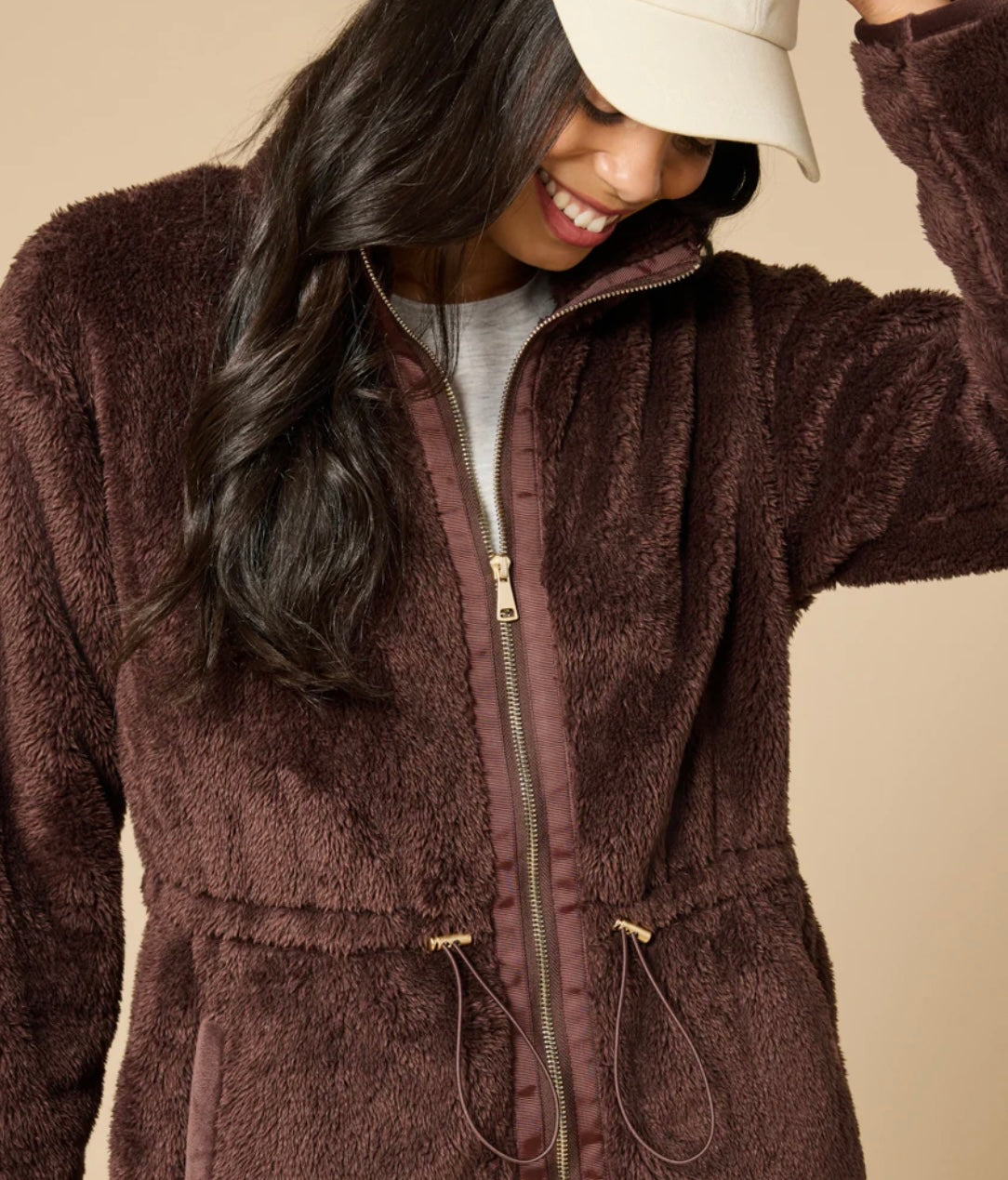 Softies DreamPlush Zip Jacket - Espresso