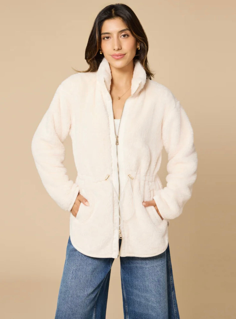 Softies DreamPlush Zip Jacket - Almond