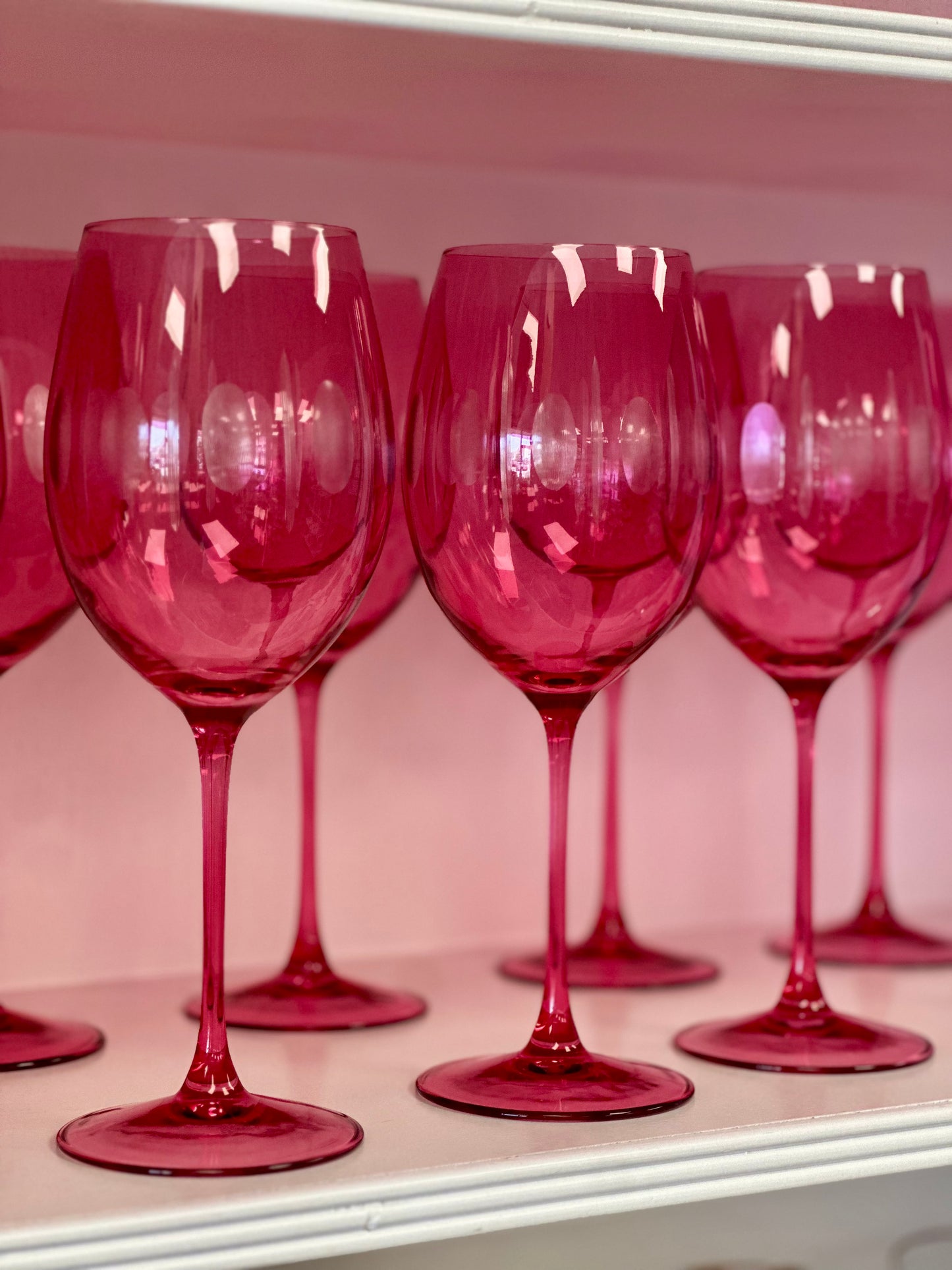 Hot Pink Wine Glasses