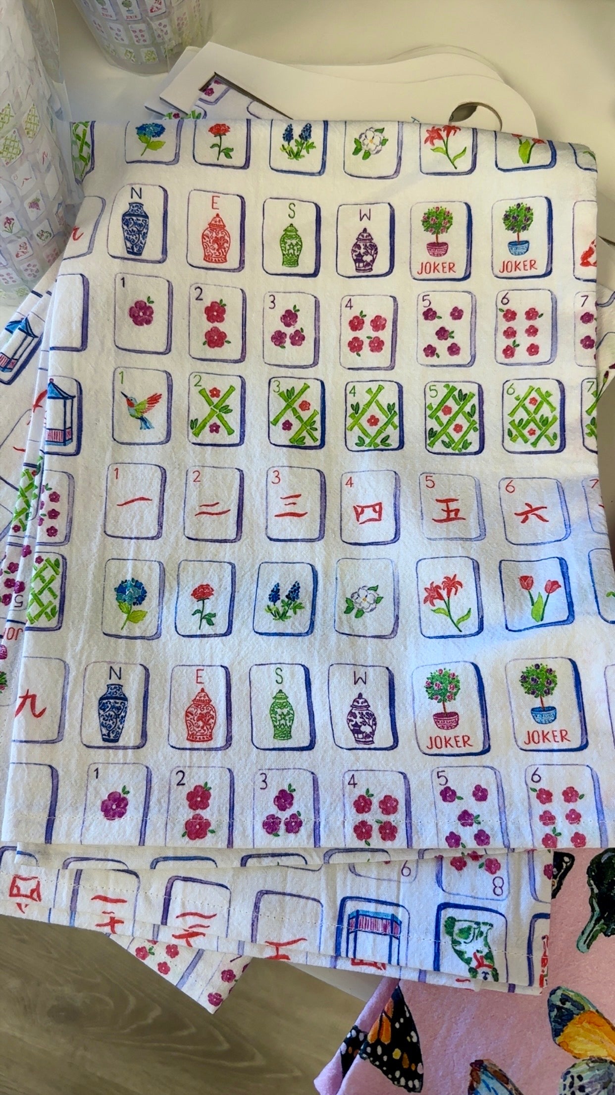 Mahjong Flour Sack Towel