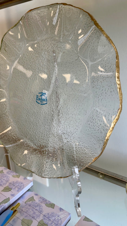 Badash Crystal Round Way Platter or Charger