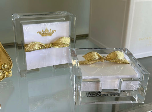 Acrylic Noteholder Crown Design - 75 Sheets