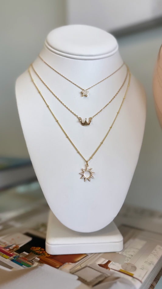 The Royal Standard Sophia Crown Necklace 16"