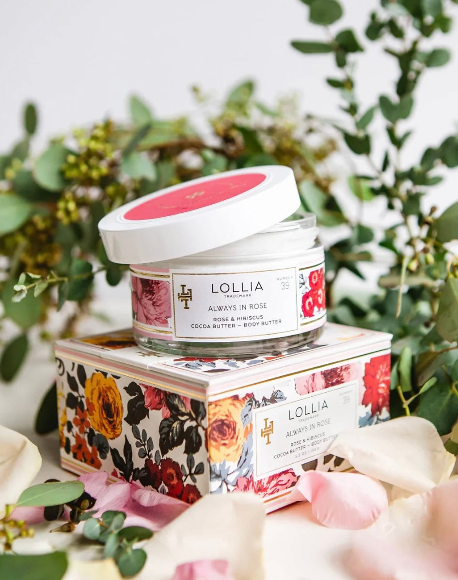 Lollia Body Butter - Always in Rose 5.5 oz