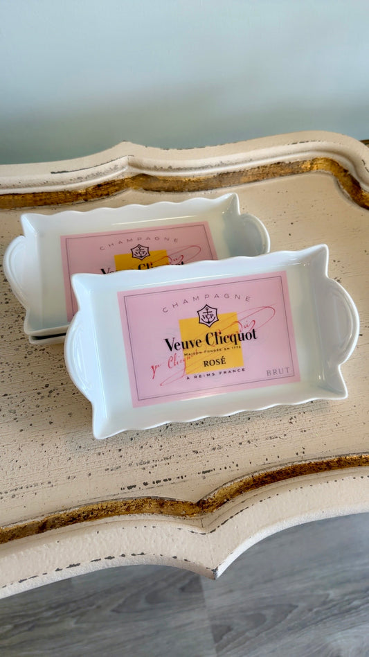 Veuve Clicquot White Porcelain Dish