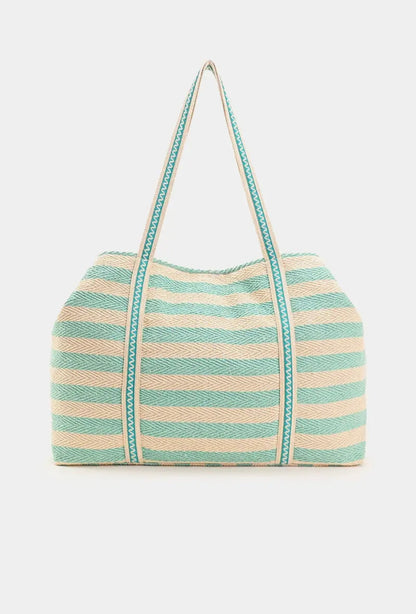 Palms Away Embellished Tote