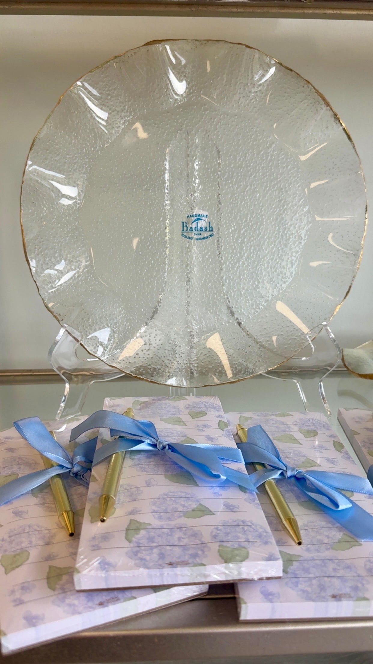 Badash Crystal Round Way Platter or Charger