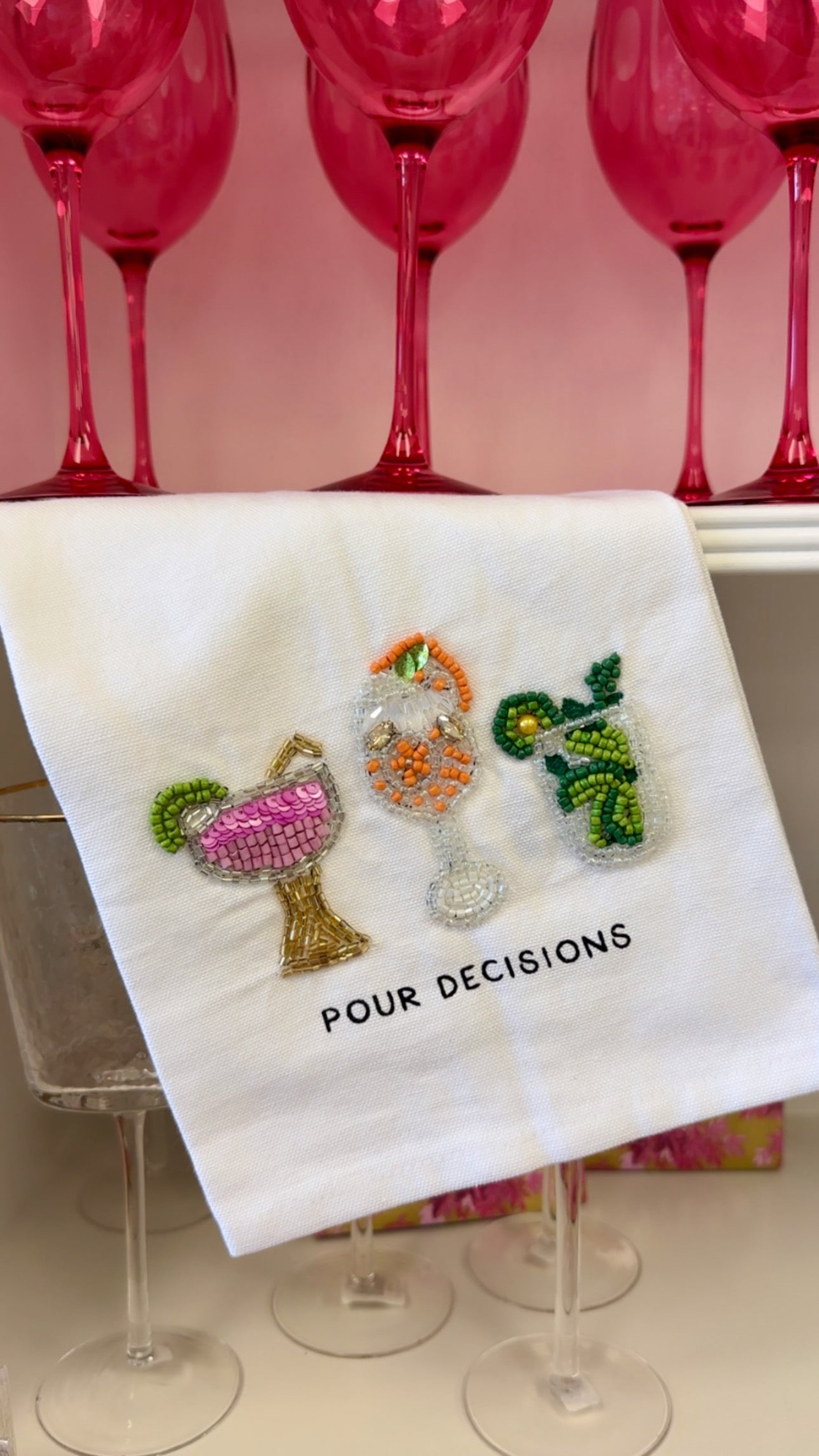 Pour Decisions Tea Towel