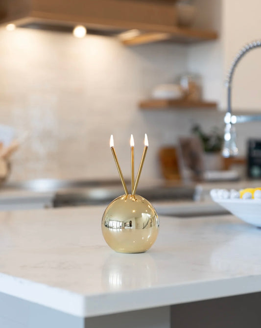Everlasting Candle Neva Vase - Gold Metallic