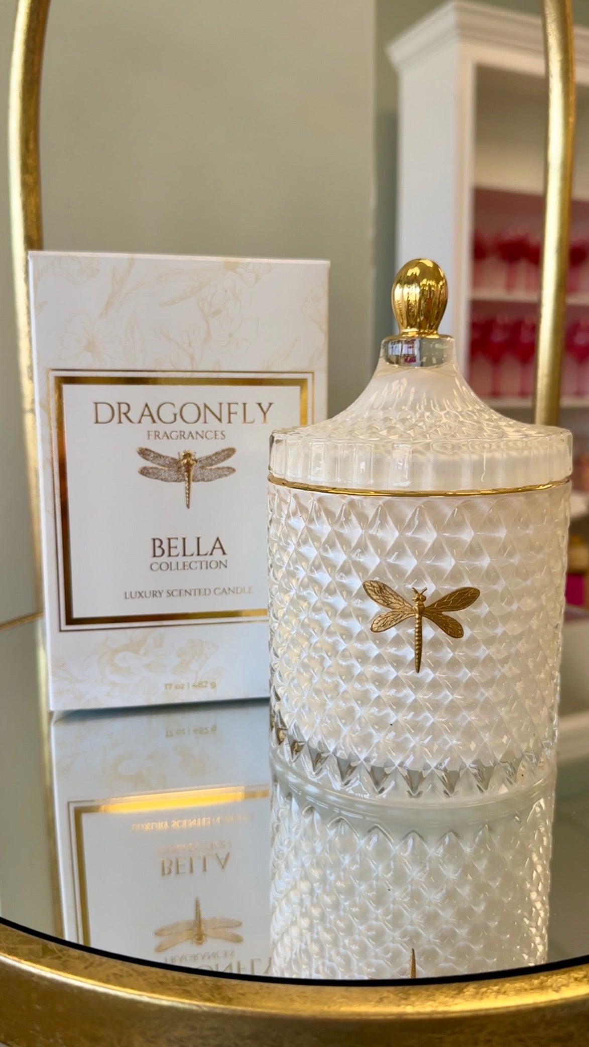 Dragonfly Fragrances Bella Candle 17 oz - White Birch