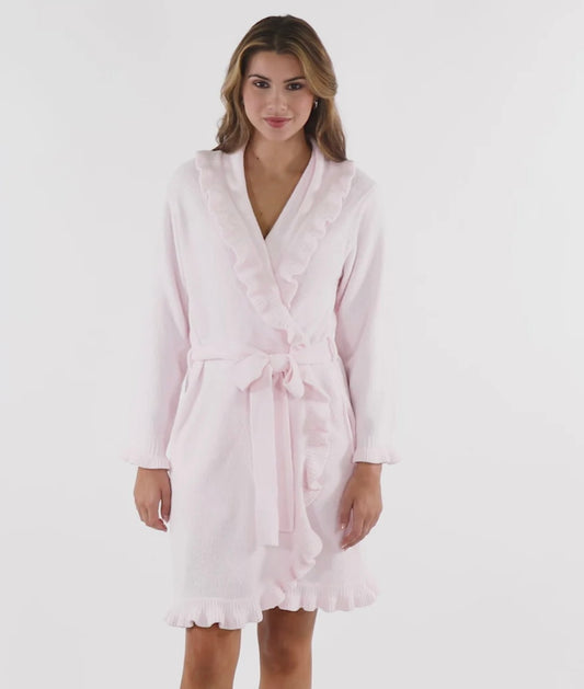Softies 36" Chenille Robe - Light Pink