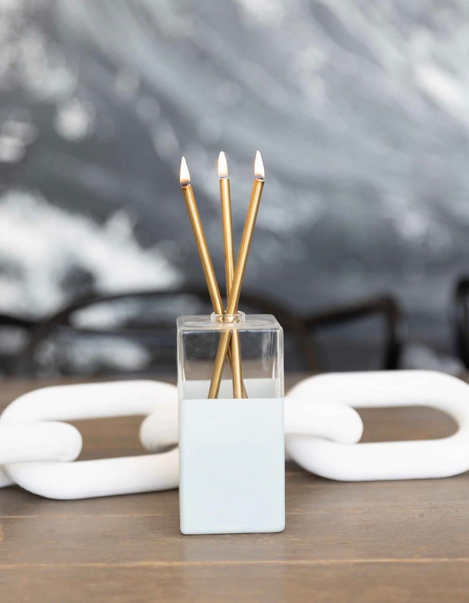 Everlasting Candle Jervis Glass Vase - Whitehaven