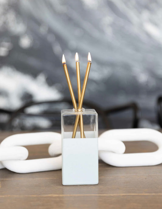 Everlasting Candle Jervis Glass Vase - Whitehaven