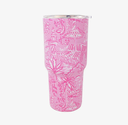 Lilly Pulitzer 30 oz Insulated Tumbler - Palm Beach Playground