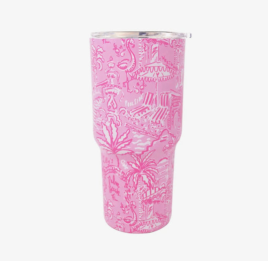 Lilly Pulitzer 30 oz Insulated Tumbler - Palm Beach Playground