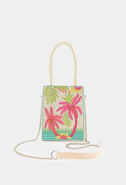 Palms Away Embellished Crossbody Bag