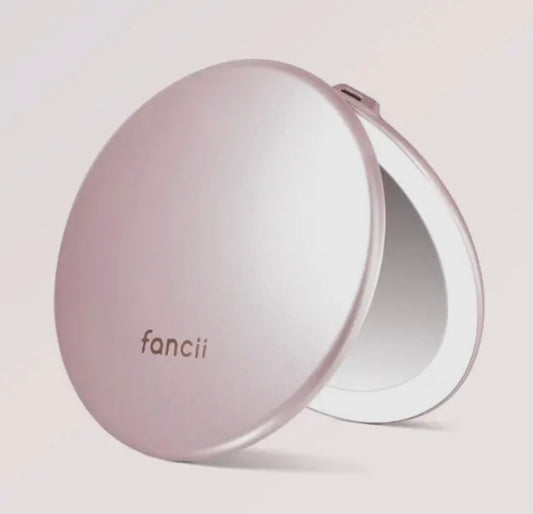 Fancii Taylor 5" Rechargeable Mirror with LED Lights - Rose Gold