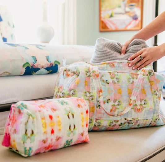 Laura Park Large Cosmetic Bag - Giverny