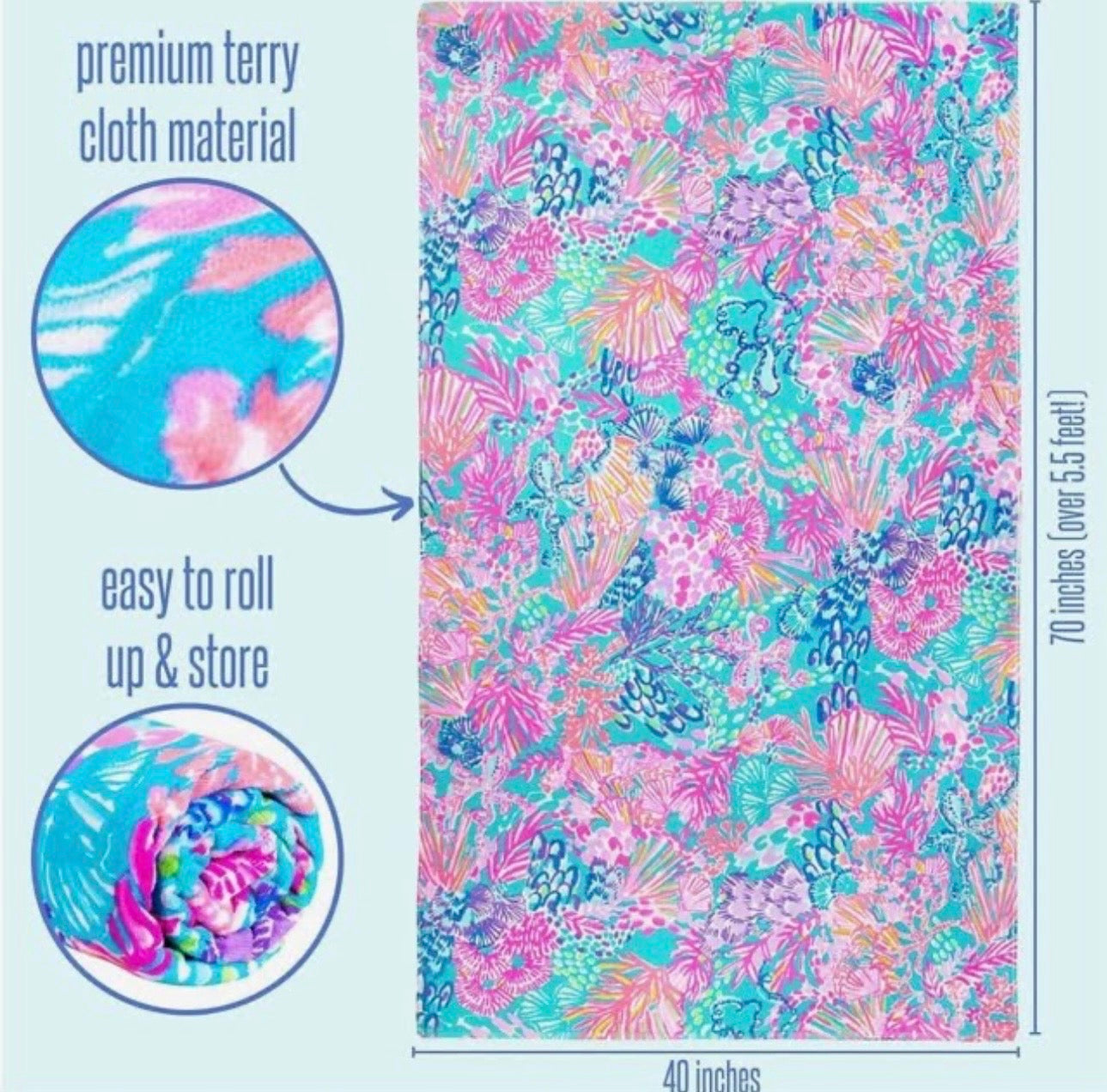 Lilly Pulitzer Splendor in the Sand Beach Towel