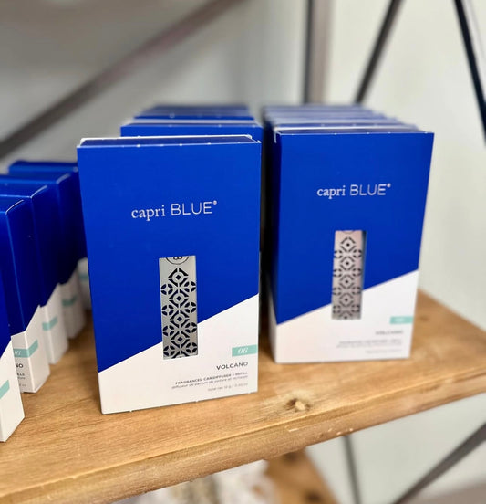 Capri Blue Volcano Car Diffuser + Refill Set