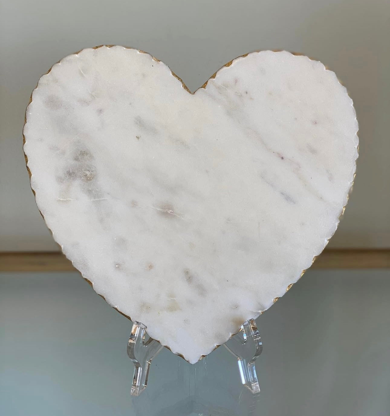 The Royal Standard Heart Shaped Marble Serving Board