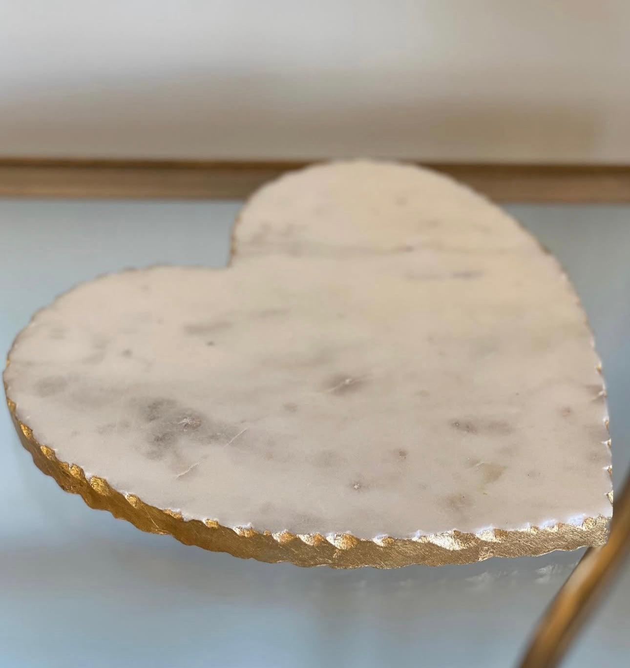 The Royal Standard Heart Shaped Marble Serving Board