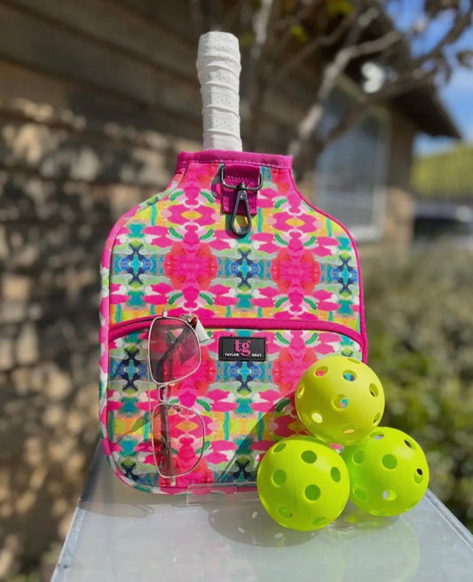 Taylor Gray x Laura Park Pickleball Paddle Cover - Pink Paradise