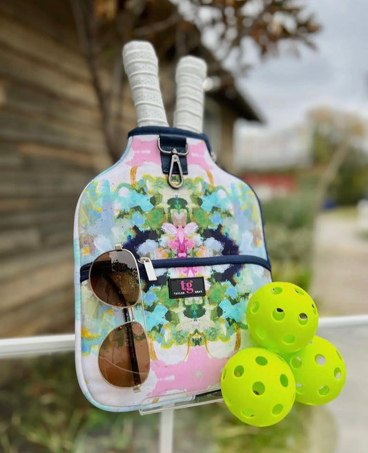 Taylor Gray x Laura Park Pickleball Paddle Cover - Nantucket Blue