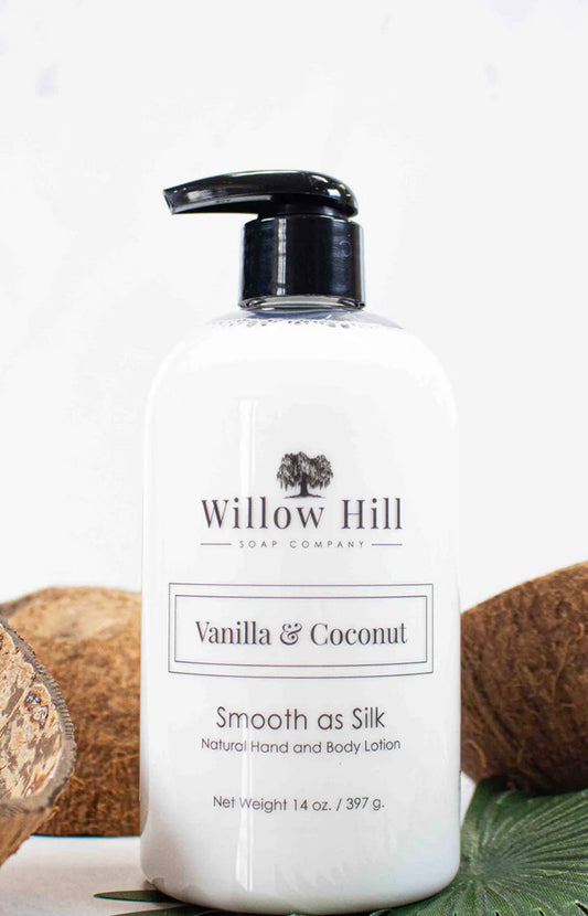 Willow Hill Soap Company Smooth as Silk Lotion - Vanilla & Coconut