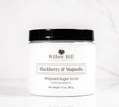 Willow Hill Soap Company 10 oz Whipped Sugar Scrub - Blackberry & Magnolia