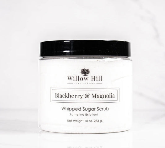 Willow Hill Soap Company 10 oz Whipped Sugar Scrub - Blackberry & Magnolia
