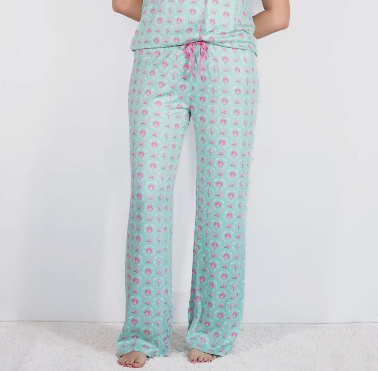 The Royal Standard Brighton Terrace Sleep Pants Emerald Coast/Pink