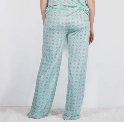 The Royal Standard Brighton Terrace Sleep Pants Emerald Coast/Pink