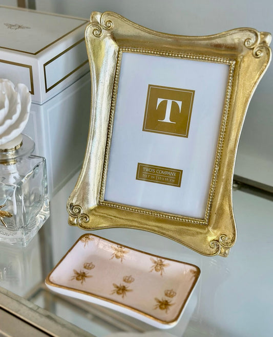 Two's Company 5x7 Gold Picture Frame