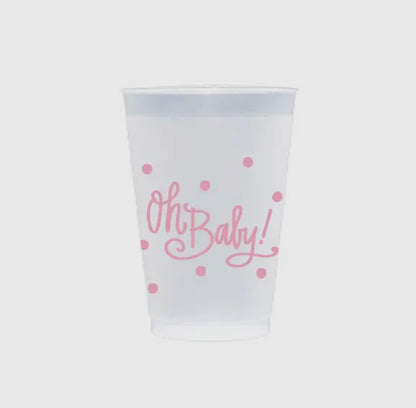 Oh Baby Frost Flex Cups - Pink