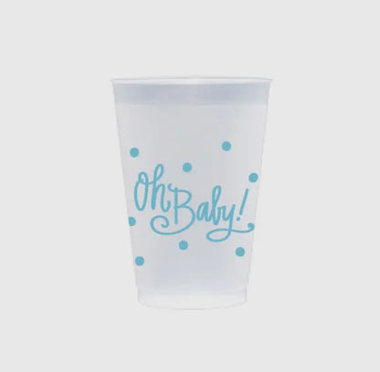 Oh Baby Frost Flex Cups - Blue