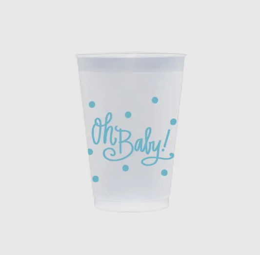 Oh Baby Frost Flex Cups - Blue