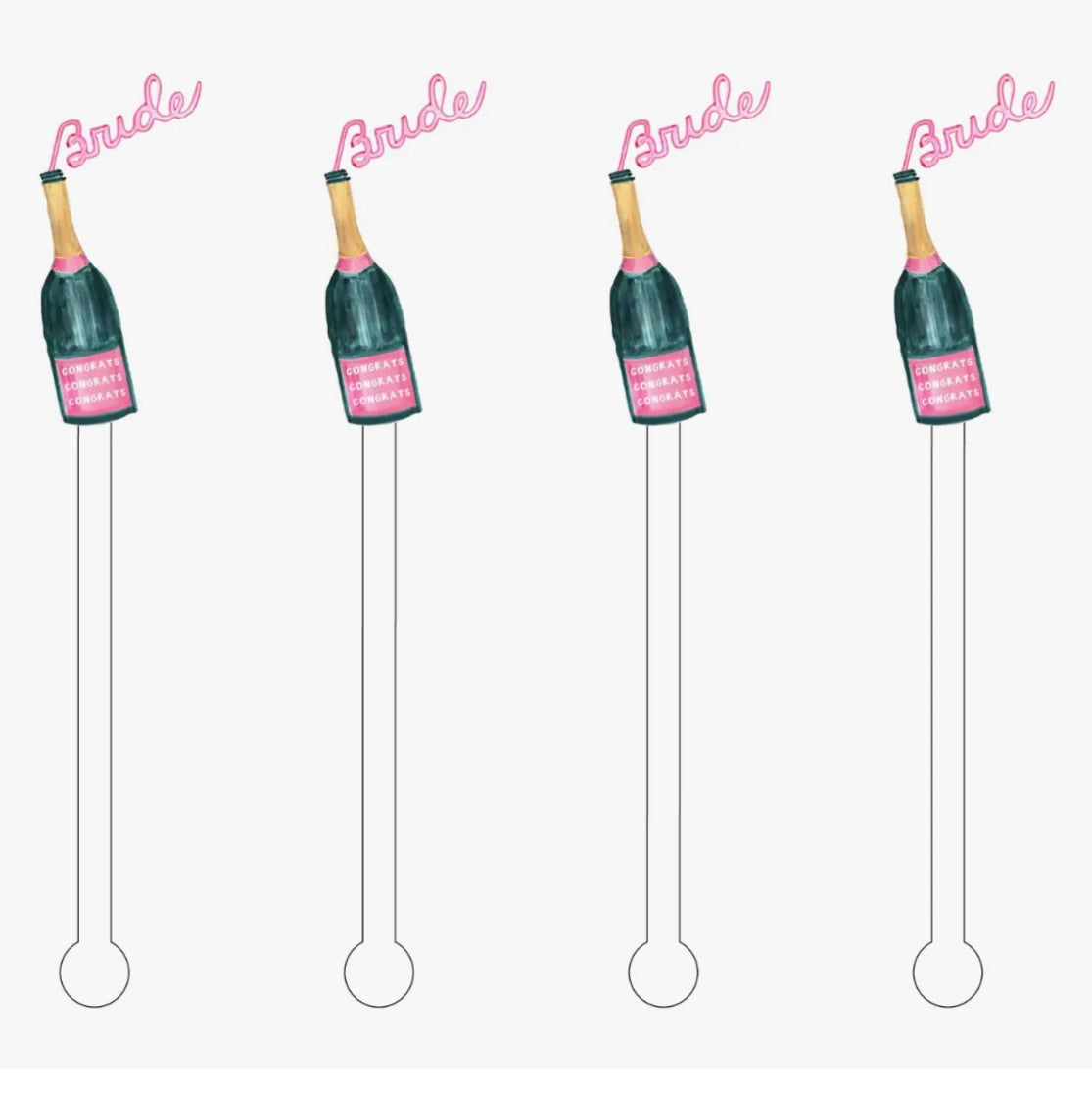 Bride Acrylic Sticks