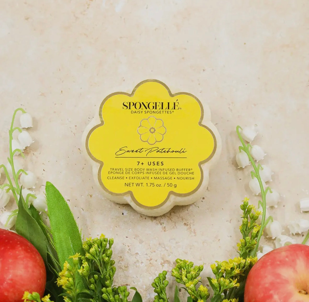Spongelle Daisy Spongette - Sweet Patchouli