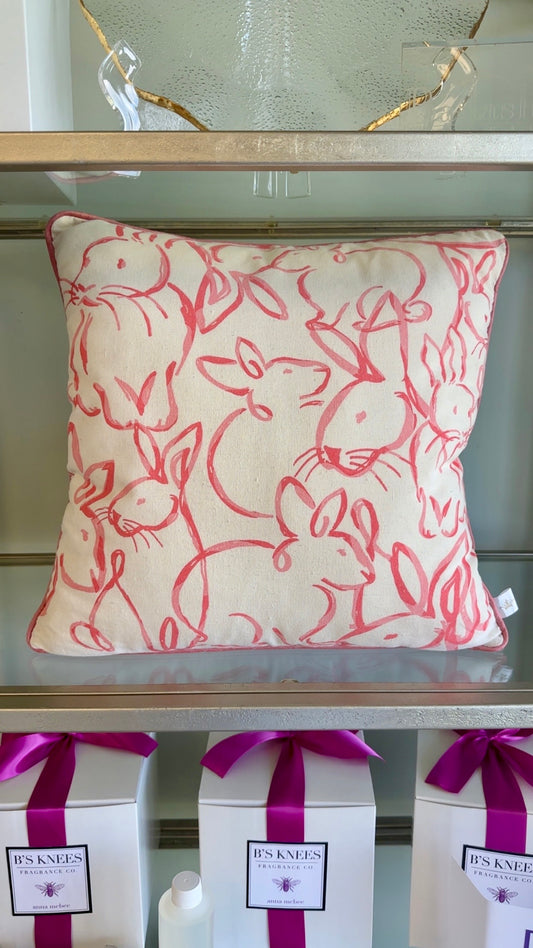 The Royal Standard Watercolor Bunnies Pillow