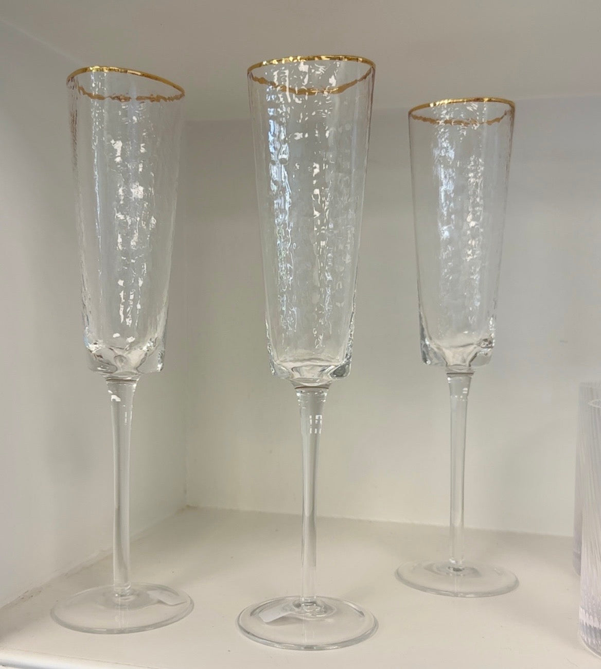 Triangular Aperitivo Champagne Flutes