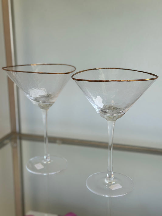 Triangular Martini Aperitivo Glasses
