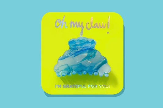 Taylor Elliott Designs Blue Claw Clip