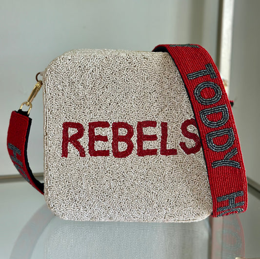 Rebels Beaded Game Day Purse