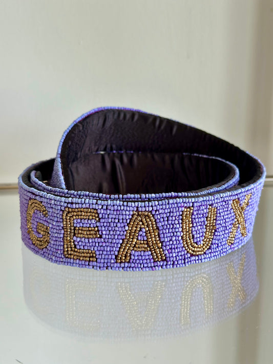 Geaux Tigers Beaded Purse Strap