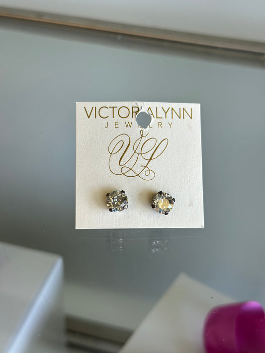 Victoria Lynn Crystal Stud Earrings